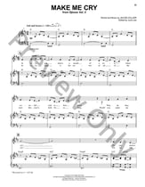 Make Me Cry piano sheet music cover